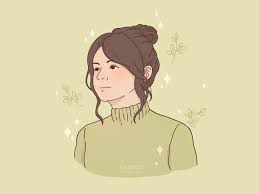 Draw Aesthetic Simple Portrait By Mayuuzu