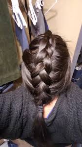The photo above is a small master class (how to weave a french braid in a waterfall hairstyle). Taught Myself How To French Braid My Own Hair Majesticmanes