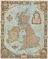 A Modern Pilgrims Map Of The British Isles Or More