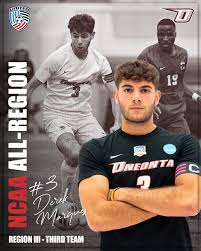 Congratulations to the 5️⃣ Oneonta men's soccer athletes that were named to  the United Soccer Coaches All-Region III Teams! Ali Somow received First  Team honors, Derek Marques and Luigi Prosperi made the