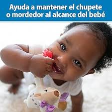 Amazon.co.jp: Dr. Brown's Lovey Pacifier and Teether Holder, Triceratops  with Teal, 0 Months+ : Baby