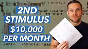 New Second Stimulus 8 000 Retroactive And 10 000 Per Month Stimulus Check Youtube