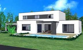 le plus beau plan maison toit plat plain pied giulietti architecture design haushohe pool haus ideen haus