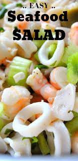 Seafood Salad Marinated For Christmas Eve Recipe Sea Food Salad Recipes Seafood Recipes Delicious Seafood Recipes