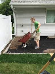 Diy Pea Gravel Patio Installation Patio Installation Gravel Patio Diy Backyard Patio