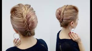 This gorgeous look is a common sight at proms and weddings, but you can create a looser. Lazy Easy Hairstyle Quick French Twist With Braided Bangs Awesome Hairstyles Youtube