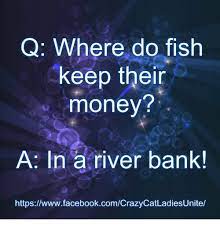 We did not find results for: Q Where Do Fish Keep Their Money A In A River Bank Httpswwwfacebookcomcrazycatladiesunite Meme On Me Me