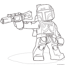 Seven mini figures from star wars vii: Chewbacca Lego Star Wars Coloring Pages Coloring And Drawing
