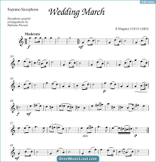 Wedding Collection Sheet Music For Saxophone Quartet By Various Bridal Chorus Lohengrin Adagio Adagio In G Minor Sheet Music Sheet Music Notes Music Notes