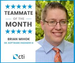Congratulations to Brian Mihok, senior software engineer,