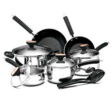 Paula Deen Signature Stainless Steel 12piece Cookware Set Kitchen Amp Dining Amazon Cookware Set Stainless Steel Stainless Steel Cookware Pots And Pans Sets