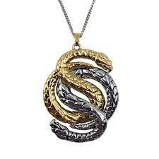 Gambit Necklace By Rocklove Necklace Gold Snake 24 Inch Chain