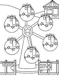 Happy Ferris Wheel Coloring Sheet Baseball Coloring Pages Flag Coloring Pages Coloring Pages