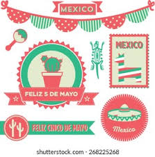 Cinco de mayo icon clip art at clker com vector clip art online. Cinco De Mayo Clip Art Collection Stock Vector Royalty Free 268225268