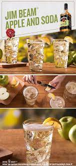 Jim beam® and apple have come together to make history. Bourbon Whiskey Cocktails Recipes Jim Beam Recipe Cocktail Recipes Whiskey Yummy Drinks Fun Drinks