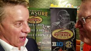Jim McVay, the Outback Bowl CEO/President, is interviewed by Leo Haggerty
