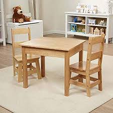 Amazon Com Ecr4kids Deluxe Hardwood Activity Play Table For Kids Solid Wood Childrens Table For Playro Toddler Table Solid Wood Table Wooden Table And Chairs