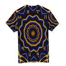 wihve india mandala constellation mens crew neck short