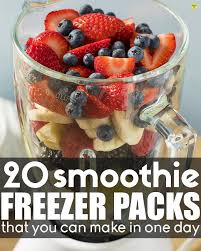 Pull Out Your Blender Fill Your Freezer With Freezer Smoothie Packs That Are Loaded With Leafy Freezer Smoothie Packs Freezer Smoothies Frozen Fruit Smoothie