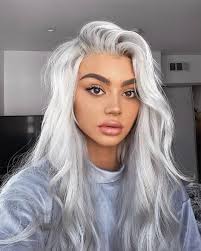 Salon Republic On Instagram When Your Hair Becomes Its Own Super Hero Silver Storm Color Ashleyha White Hair Color Hair Styles Curly Hair Styles
