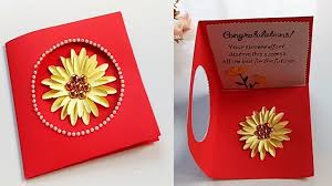 New year greeting cards can have related sayings. Greeting Card Making Ideas Congratulation Card Youtube