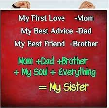 A sister is someone who loves you from the heart. Facebook