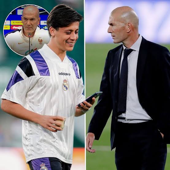  Zinédine Zidane on Arda Güler: ⚪️ ️ “Arda Güler is a GREAT  player. He has a lot of PERSONALITY. What he's doing at his age is very  impressive.” @ellarguero