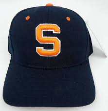 Syracuse The Cuse Orange Navy Ncaa Vintage Fitted Sized