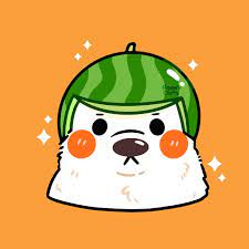 Watermelon Hat Doggo Part 2 Of Animals In Hats This Time It S This Grumpy Good Boyye Stuck In A Melon Hat Gif Cute Cute Illustration Animal Memes