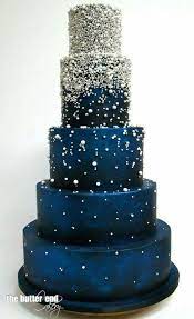 Nautical Stars Wedding Inspiration Cool Wedding Cakes Wedding Cakes Blue Cake