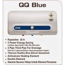 Umumnya water heater sangat sering kita temukan di perhotelan, yang merupakan jadi salah satu fasilitas utama hotel berbintang. Harga Spesial Ferroli Water Heater Qq Blue 30 Liter Di Semarang Tribunjualbeli Com