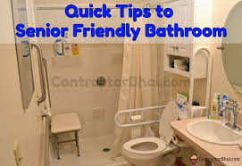 Nonslip ceramic tiles, epoxy, cementitious boards, and rubberized floors are the most preferred materials for the job. Quick Tips To Senior Friendly Bathroom