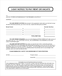 When you need letter to give 30 day notice to landlord, don't accept anything less than the uslegal™ brand. Free 7 Sample Eviction Notice Forms In Pdf Ms Word