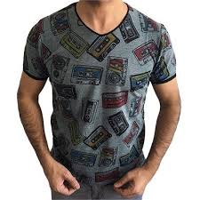 erkek 80 s fit kesim v yaka tisort fit erkek tisort tisort