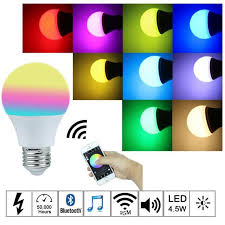 Bluetooth Krushka E27 Upravlyaema Ot Smartfon Led Light Bulb Led Smart Bulb Color Changing Lights