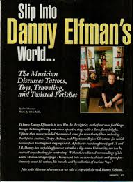 Danny Elfman For Savage Magazine Talk About His Tattoos Travels Around The World And His House Filled With Odditys And Nicnacks Page 1