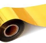 4cm Gold Hot Foil Stamping Paper 1.5" x 400ft for Leather Bronzing Machine PU Heat Transfer Anodized Gilded Paper (1.5 inch Width, Gold)