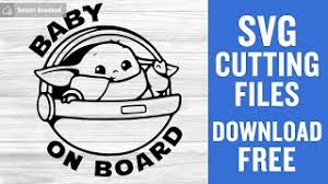 Download Baby Yoda Svg Free Cut Files For Silhouette Cameo Instant Download Youtube