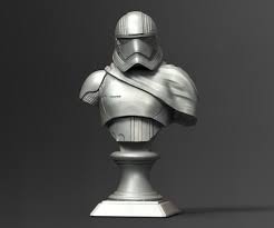 Captain P Bust Fan Art 3d Print Model Print Models Fan Art Art