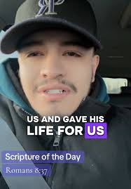 #fyp Share this with someone you know it would help! 💙  #scriptureoftheday☀️ #bibleverseoftheday📖 #jesuslovesyou❤️🙏✝️😇  #romans837 #morethanconqueror #paratiiiiiiiiiiiiiiiiiiiiiiiiiiiiiii