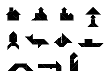 Legespiel Tangram Vorlagen Ausdrucken Ausschneiden