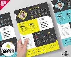 Designer Resume Template Free Psd Bundle Psddaddy Com