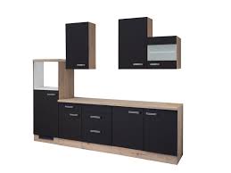 Esstisch küchentisch eiche san remo ausziehbar 160 200 cm holztisch ausziehtisch. Kuchenblock Risento Anthrazit San Remo Eiche 270 Cm Online Bei Roller Kaufen