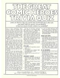 Celebrate autumn apple harvest with a bushel of facts about this crunchy fall favorite. The Great Comic Heroes Trivia Quiz Playboy 1979 Album On Imgur