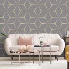 We believe in helping you find the product that is right for you. Belgravia Decor Geometric Yellow Grey Glitter Wallpaper 9740