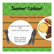 Backyard Cookout Invitation Zazzle Com Backyard Cookout Cookout Invitations