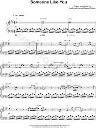 Adele Someone Like You Sheet Music Piano Solo In A Major Transposable Download Print Sheet Music Adele Someone Like You Adele Music