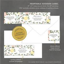 13 wedding address label designs psd vector eps premium templates. Instant Download Printable Floral Address Label Editable Address Label Template Wedding Address Labels Address Label Template Wedding Return Address Labels