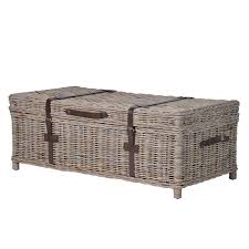Made from sustainable indonesian wicker. New England Grey Wicker Coffee Table Fizzy Fox Ripley