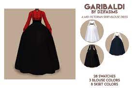 Conservative couture (victorian women's dress) · sims 4 ts4 sims 4 cc ts4cc ts4 cc custom content historical victorian regency 18th century . Not So Mini Haitus Garibaldi Dress This Is Something Ive Watched To